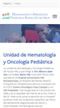 Mobile Screenshot of oncopediatrialopezibor.es