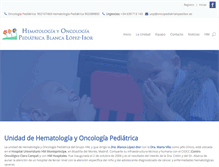 Tablet Screenshot of oncopediatrialopezibor.es